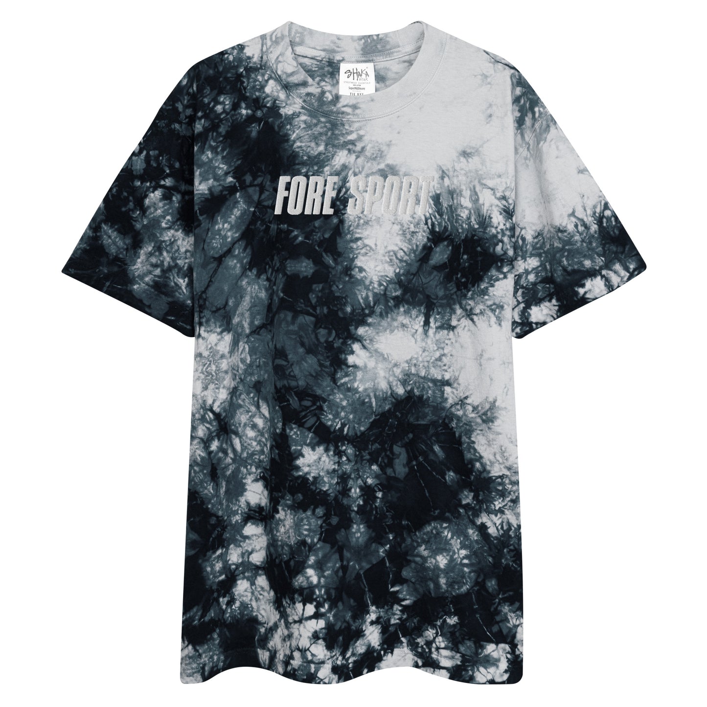 Fore Sport Logo Oversized tie-dye t-shirt (embroidered)