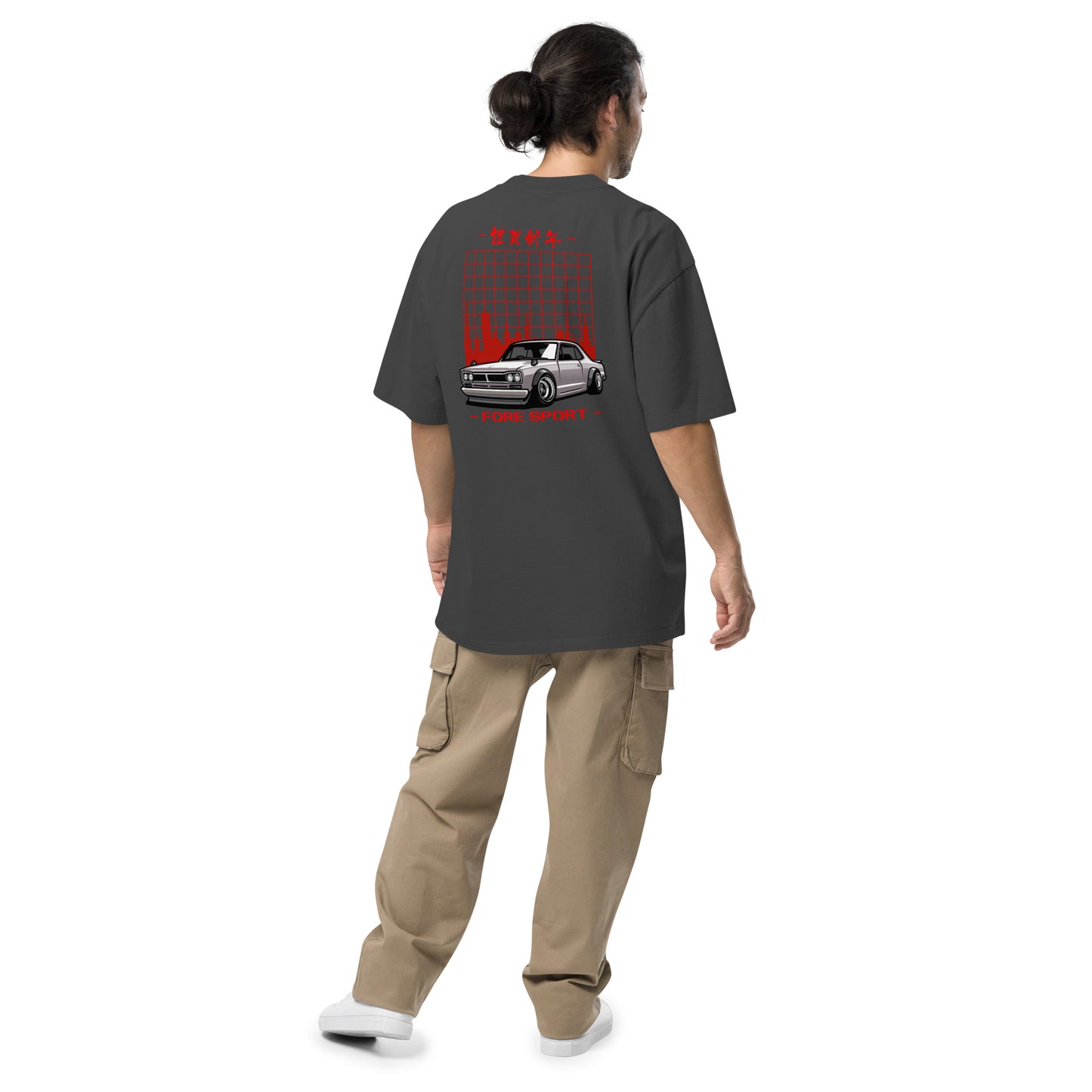 Fore Sport Car Oversized faded t-shirt