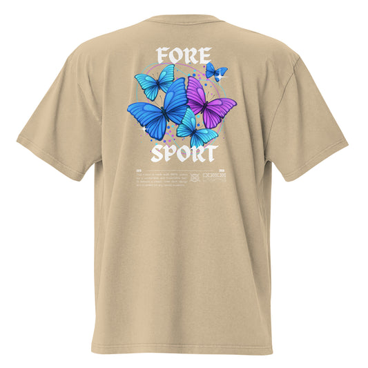 Fore Sport Butterfly Oversized faded t-shirt