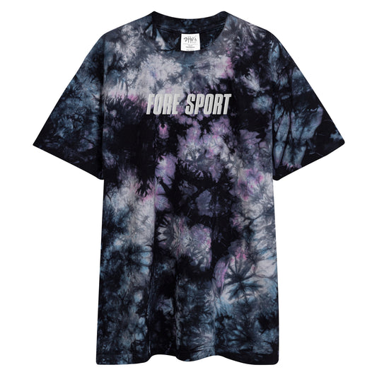 Fore Sport Logo Oversized tie-dye t-shirt (embroidered)