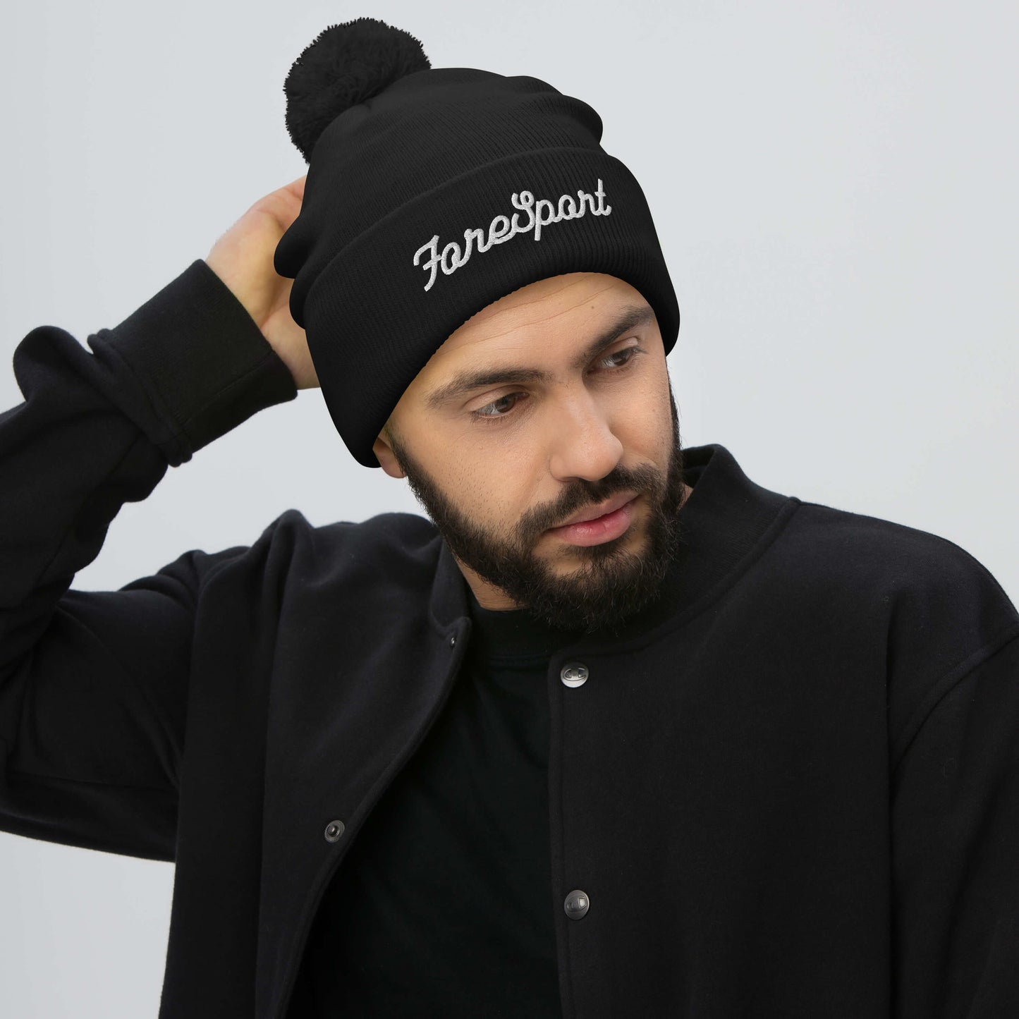 Fore Sport Script Pom-Pom Beanie