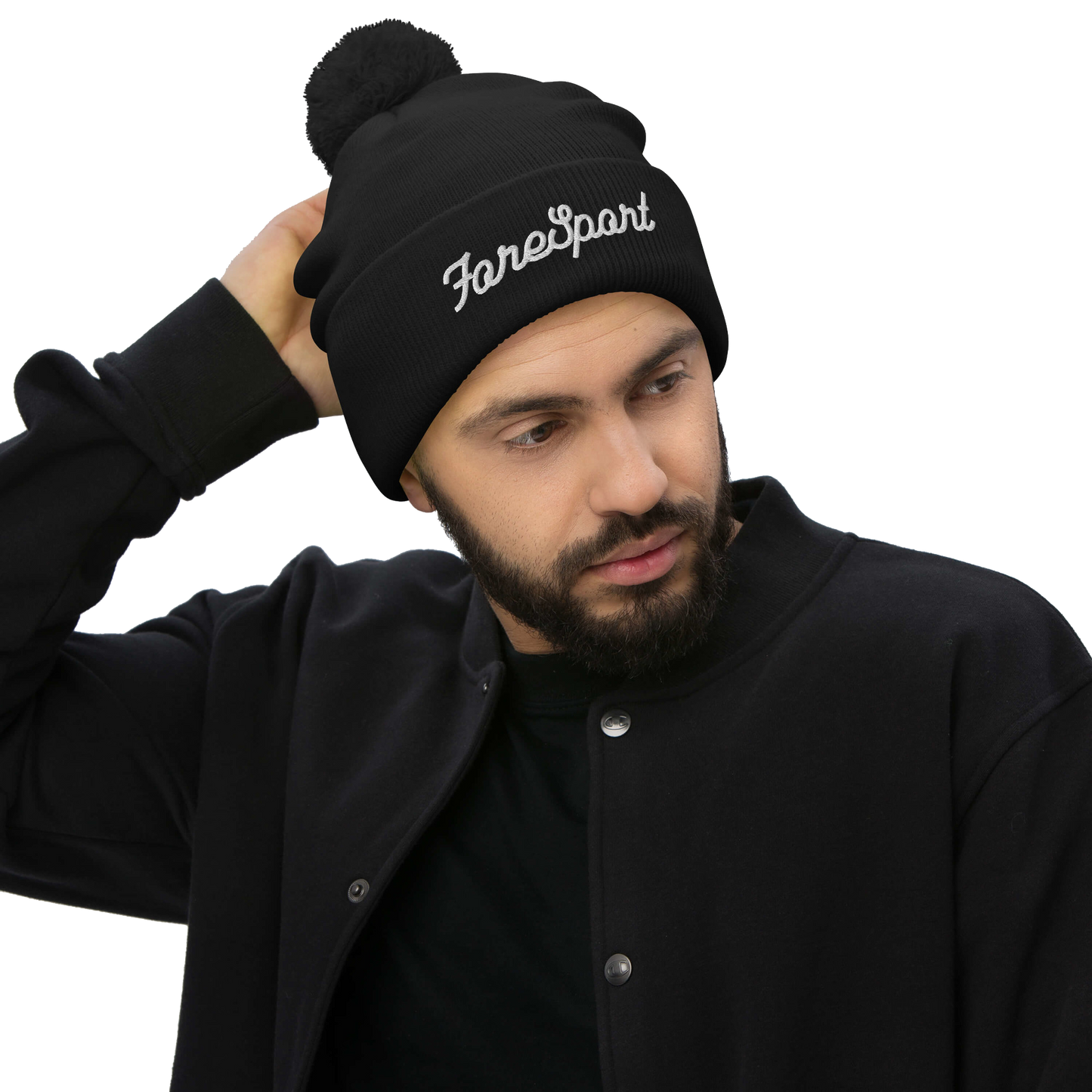 Fore Sport Script Pom-Pom Beanie