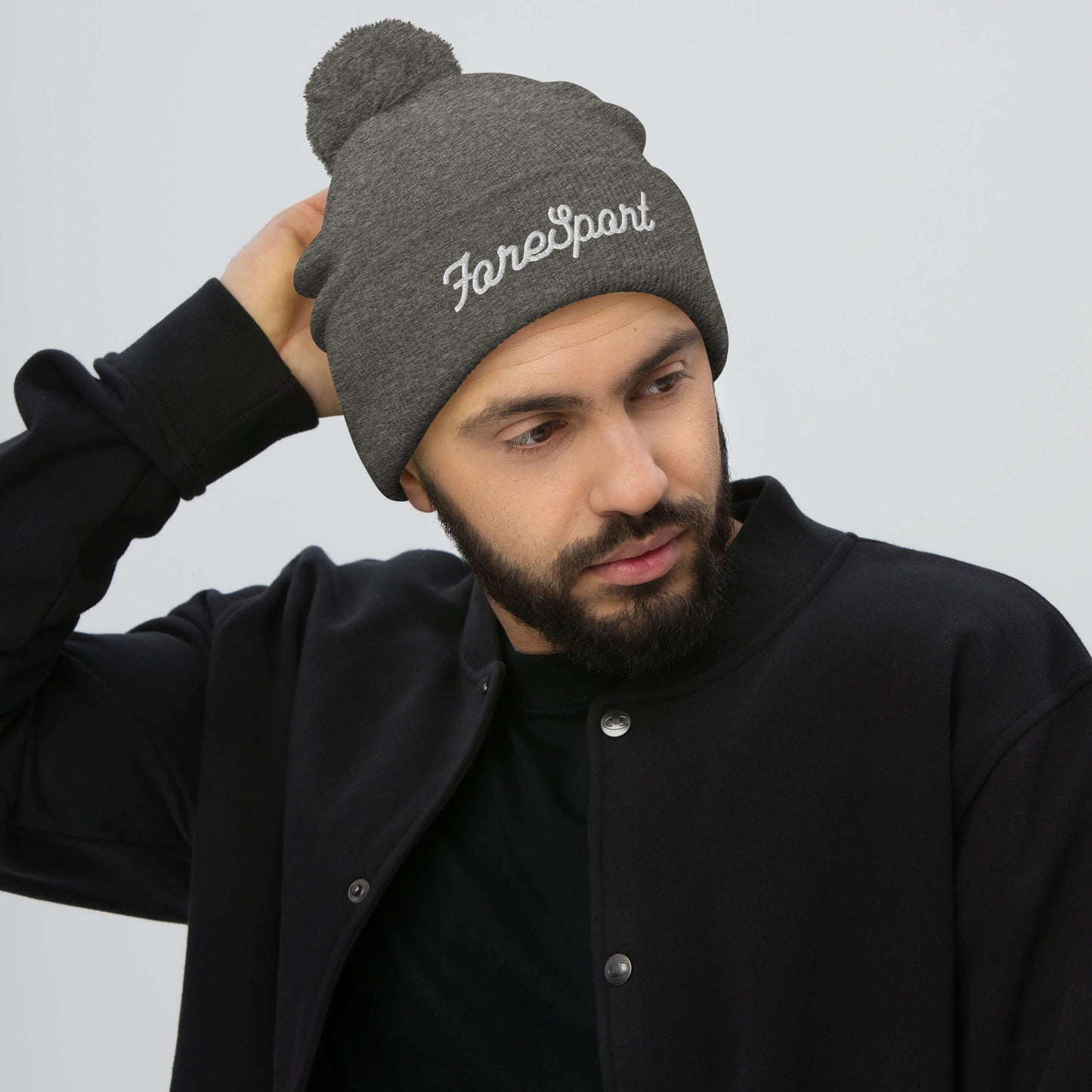 Fore Sport Script Pom-Pom Beanie