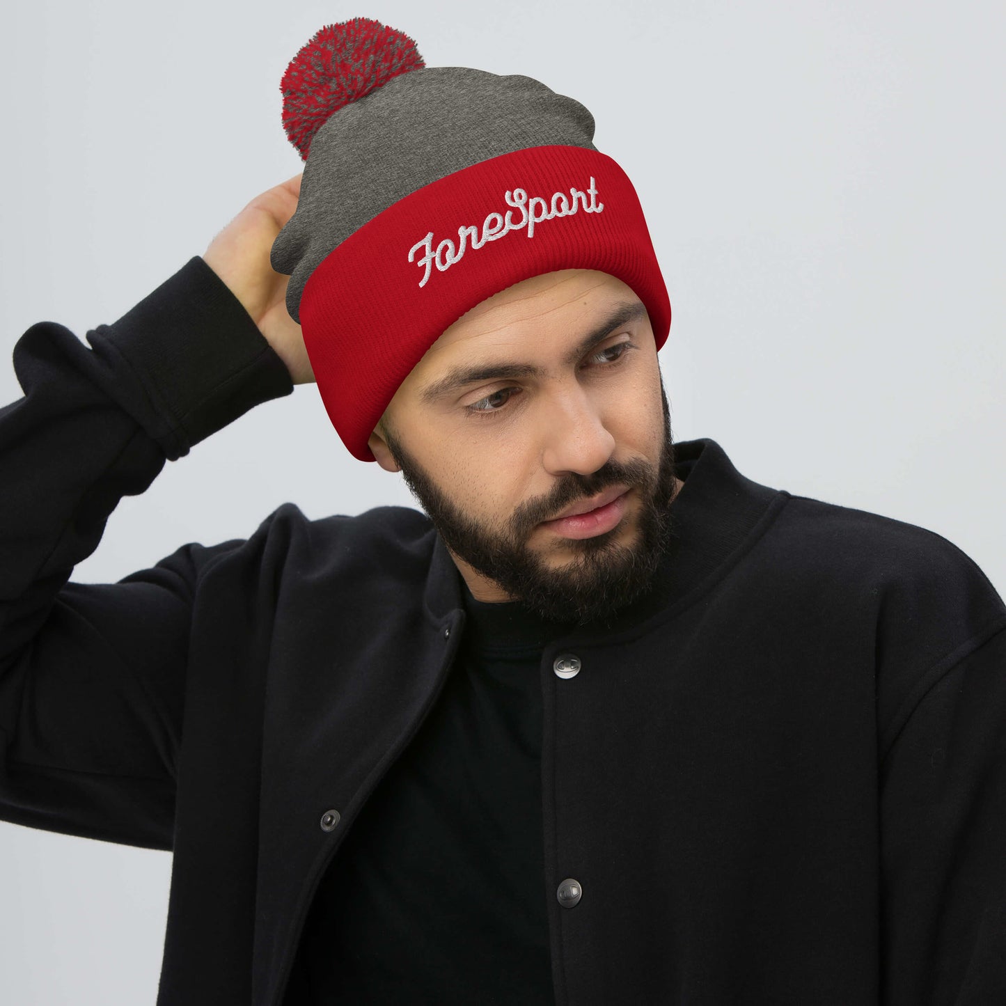 Fore Sport Script Pom-Pom Beanie