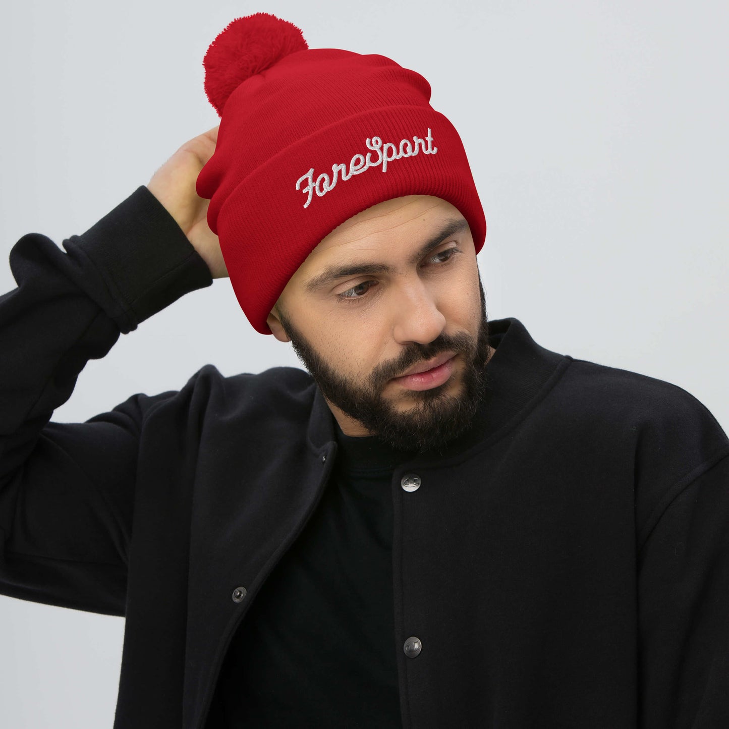 Fore Sport Script Pom-Pom Beanie