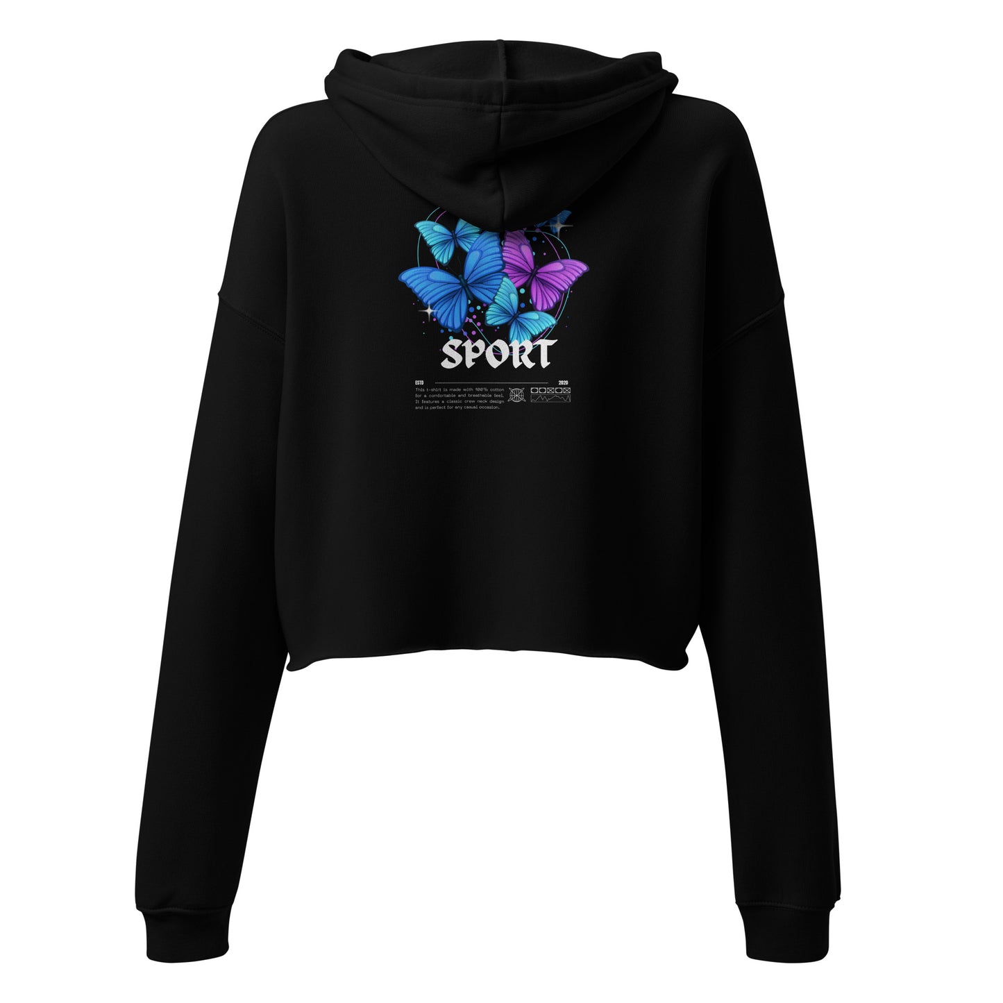 Fore Sport Butterfly Women's Crop Hoodie