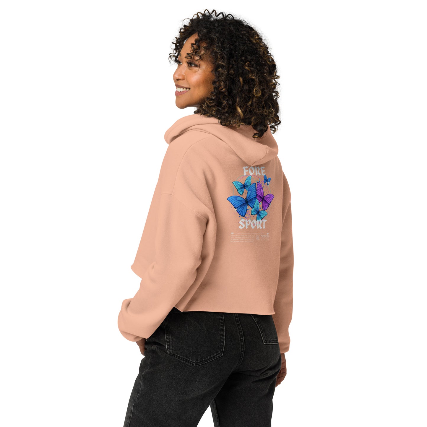 Fore Sport Butterfly Women's Crop Hoodie